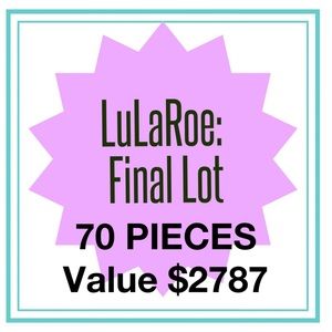 LULAROE LOT 70 PIECES NWT